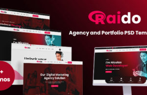 Raido – PSD-Vorlage für Agentur und Portfolio