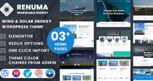 Renuma – WordPress-Vorlage für Wind- und Solarenergie