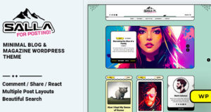 Salla – WordPress-Vorlage für Blogs und Zeitschriften
