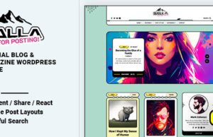 Salla – WordPress-Vorlage für Blogs und Zeitschriften