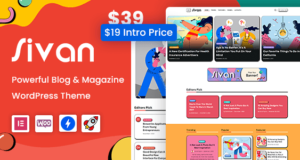 Siwan | WordPress-Layout für Blogs und Zeitschriften