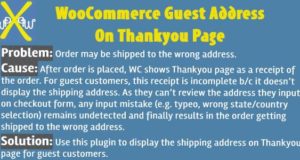 WooCommerce-Gastadresse auf der Dankesseite