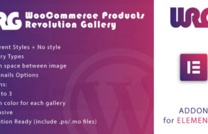 Woocommerce Products Revolution Gallery für Elementor WordPress Plugin