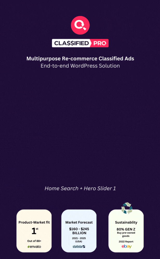 ClassifiedPro - WordPress-Theme für ReCommerce-Kleinanzeigen - 3