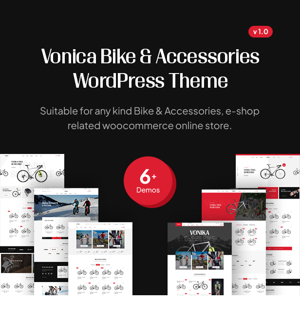 Vonica - Fahrrad & Zubehör WooCommerce-Thema - 1