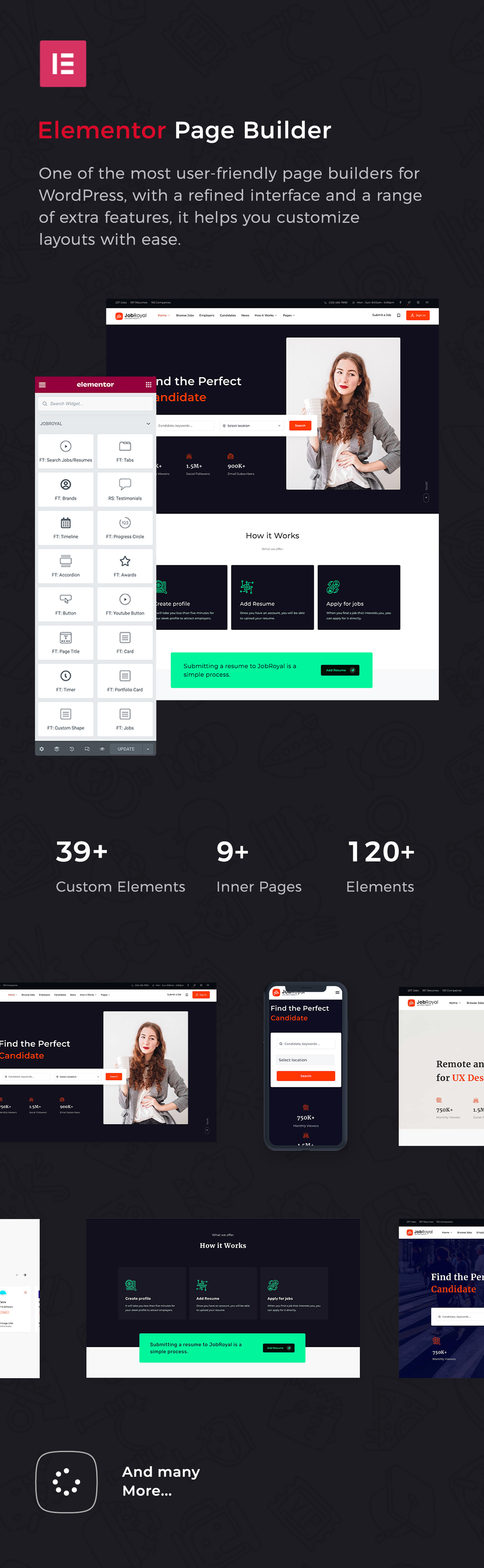 JobRoyal - Work Positions Board und Lebensläufe WordPress Theme - 5