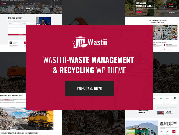 Wastii - WordPress-Theme für Abfallwirtschaft und Recycling