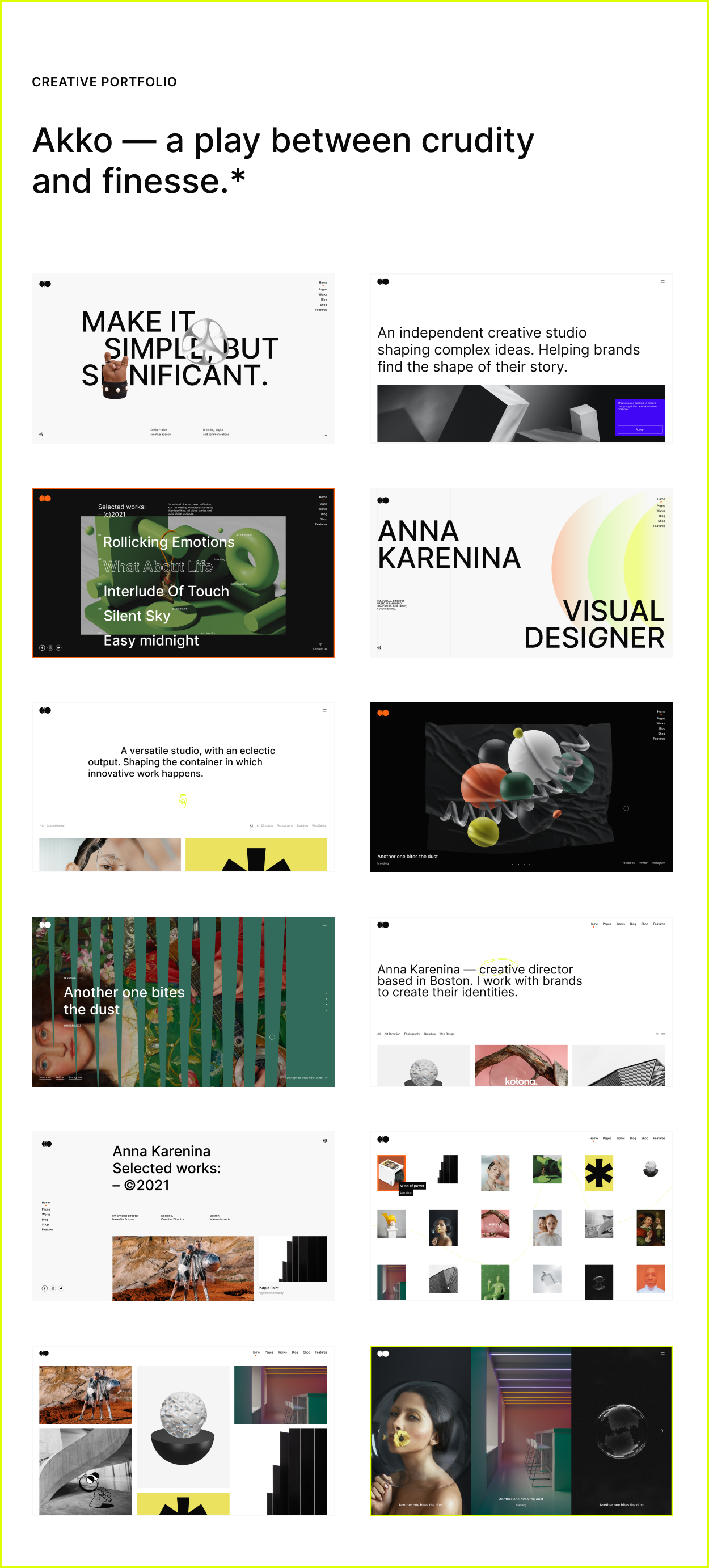 Akko – Creative Portfolio & Agency Theme