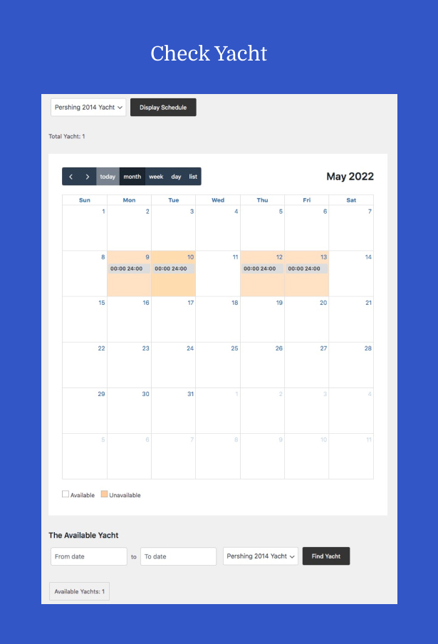Yachbat – WordPress-Theme für Boots- und Yachtausflüge