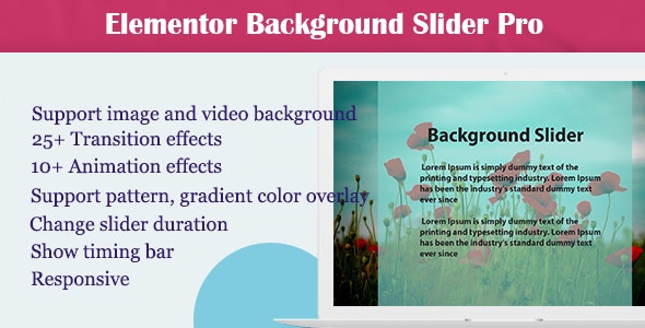 Elementor - Background Slider Pro - CodeCanyon Artikel zum Verkauf
