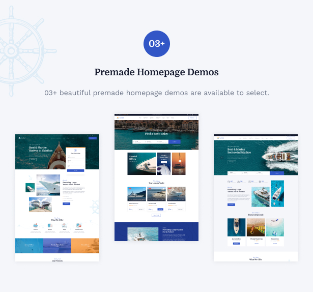 Yachbat – WordPress-Theme für Boots- und Yachtausflüge