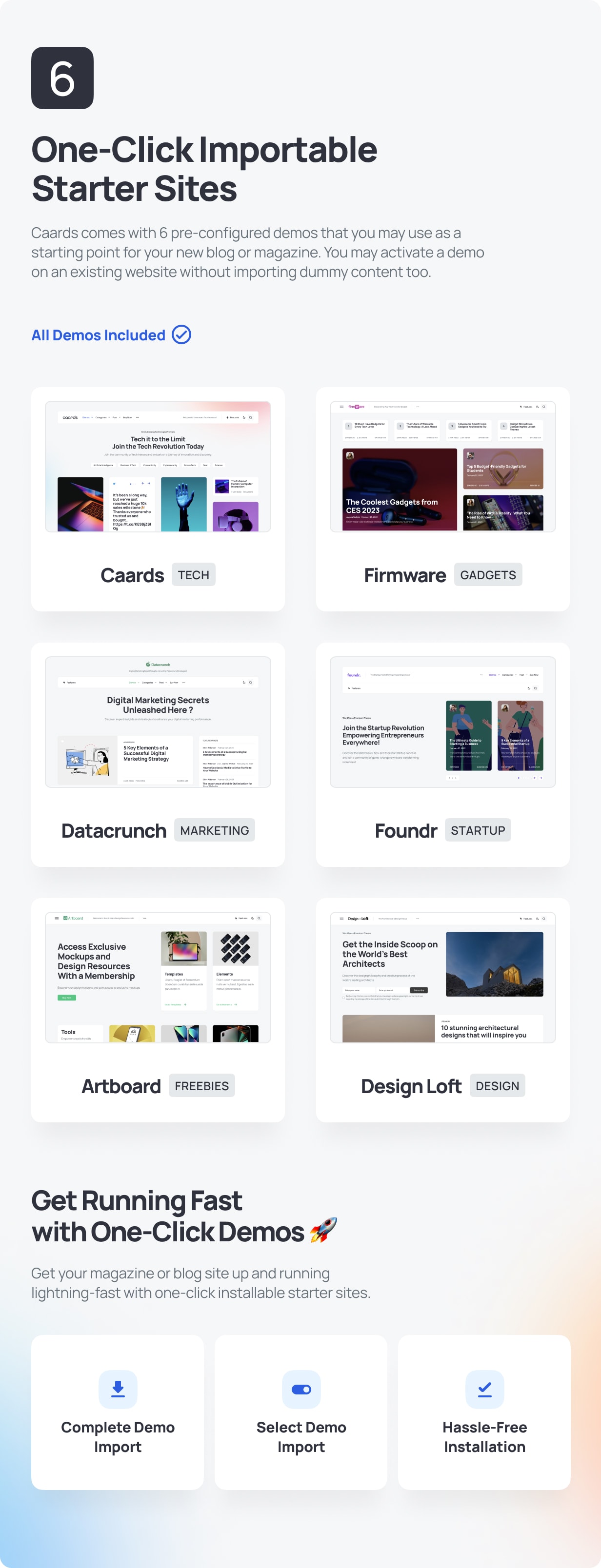 Caards – Modernes Blog- und Magazin-WordPress-Theme mit dunklem Modus – 3