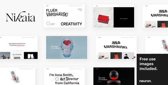 Nikaia - Minimal & Creative WordPress Vorlage