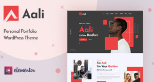 Aali – Persönliches Portfolio-WordPress-Thema