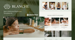 Blanche – Spa & Wellness Elementor-Vorlagenkit
