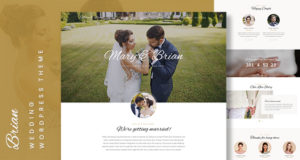 Brian – Hochzeits-WordPress-Layout