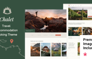 Chalet – WordPress-Layout für Reisebuchungen