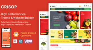Crisop - Elementor Grocery Store & Food WooCommerce Vorlage
