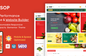 Crisop – Elementor Grocery Store & Food WooCommerce Vorlage