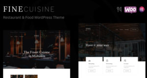 FineCuisine – WordPress-Template für Restaurant und Essen