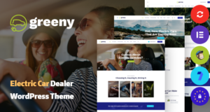Greeny – WordPress-Vorlage für Elektroautohändler