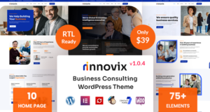 Innovix – WordPress-Layout für Unternehmensberatung