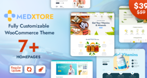 MedXtore – Apotheke, Medizin & Schönheit Elementor WooCommerce Vorlage