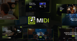 Midi – WordPress-Vorlage für Ton- und Musikproduktion