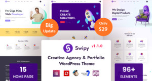 Swipy – WordPress-Template für Kreativagenturen