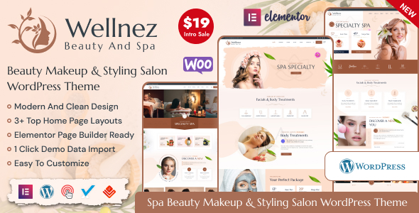 Wellnez – Beauty Spa Wellness Salon WordPress Layout - Agentur zweigelb