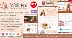 Wellnez – Beauty Spa Wellness Salon WordPress Layout