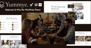 Yummye – WordPress-Layout für Restaurant und Weinbar