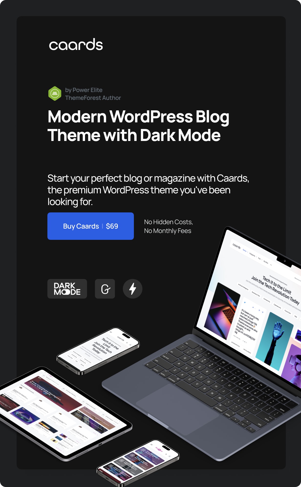 Caards – Modernes Blog- und Magazin-WordPress-Theme mit dunklem Modus – 30
