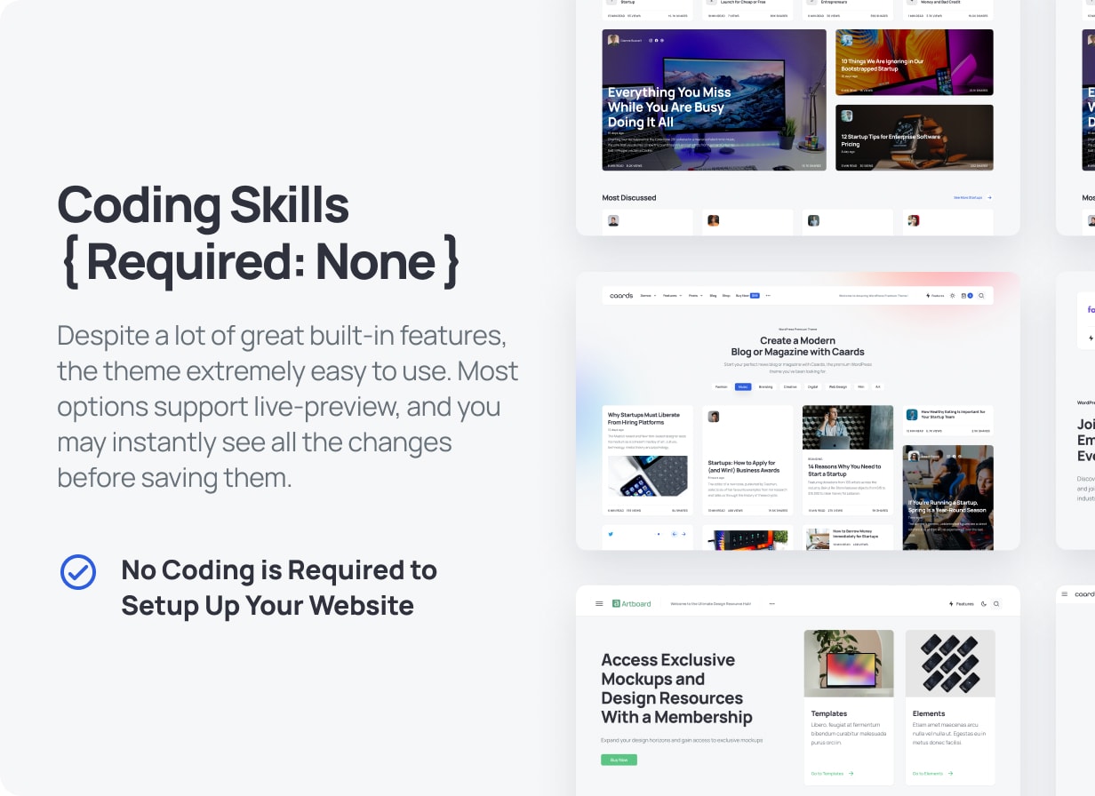 Caards – Modernes Blog- und Magazin-WordPress-Theme mit dunklem Modus – 15