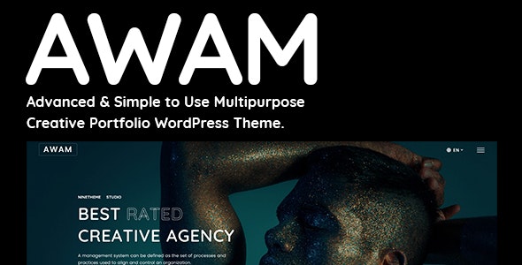 Awam – Elementor Free / Pro Creative Portfolio Agency WordPress Theme