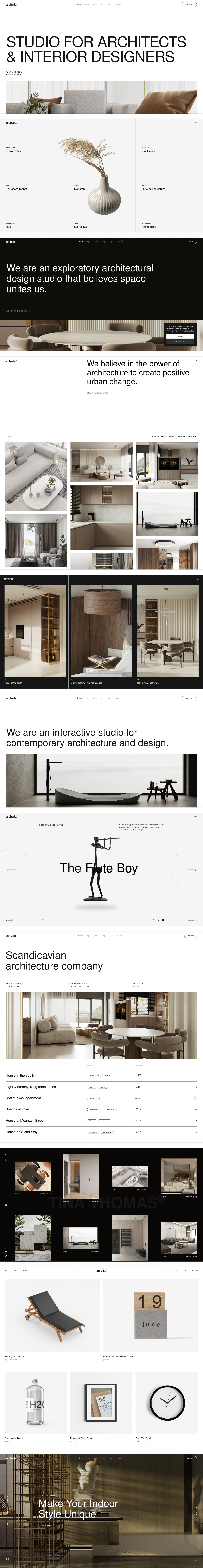 Archzilla - Minimal Theme for Interior Design and Architecture
