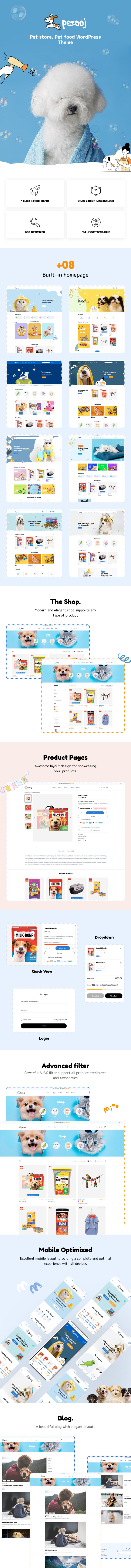 Pezoo – WooCommerce-Theme für Zoohandlungen – 1