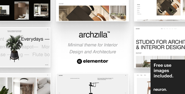 Archzilla - Minimal Vorlage for Interior Design and Architecture