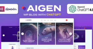 Aigen – KI-inspiriertes WordPress-Blog-Vorlage