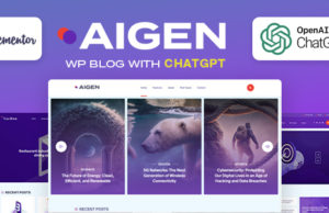Aigen – KI-inspiriertes WordPress-Blog-Vorlage