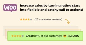 Bewertungssterne-Nachrichten für WooCommerce