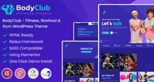 BodyClub – WordPress-Vorlage für Fitness, Workout und Fitnessstudio