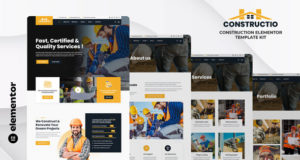 Constructio – Bau-Elementor-Vorlagen-Kit