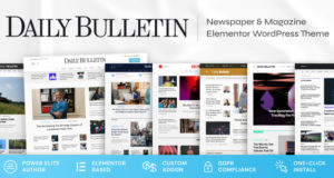 Daily Bulletin – WordPress-Layout für Zeitschriften und Zeitungen