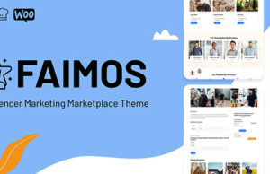 Faimos – Influencer-Marketing-Marktplatz-Vorlage