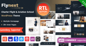 Flynext – Mehrzweck-Aviation-WordPress-Vorlage + RTL