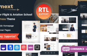 Flynext – Mehrzweck-Aviation-WordPress-Vorlage + RTL