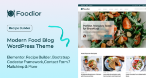 Foodior – Persönliches Food-Blog-WordPress-Layout