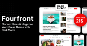 Fourfront – Modern News & Magazine WordPress Template with Dark Mode