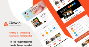 Givoxin – Charity-Elementor-Vorlagen-Kit